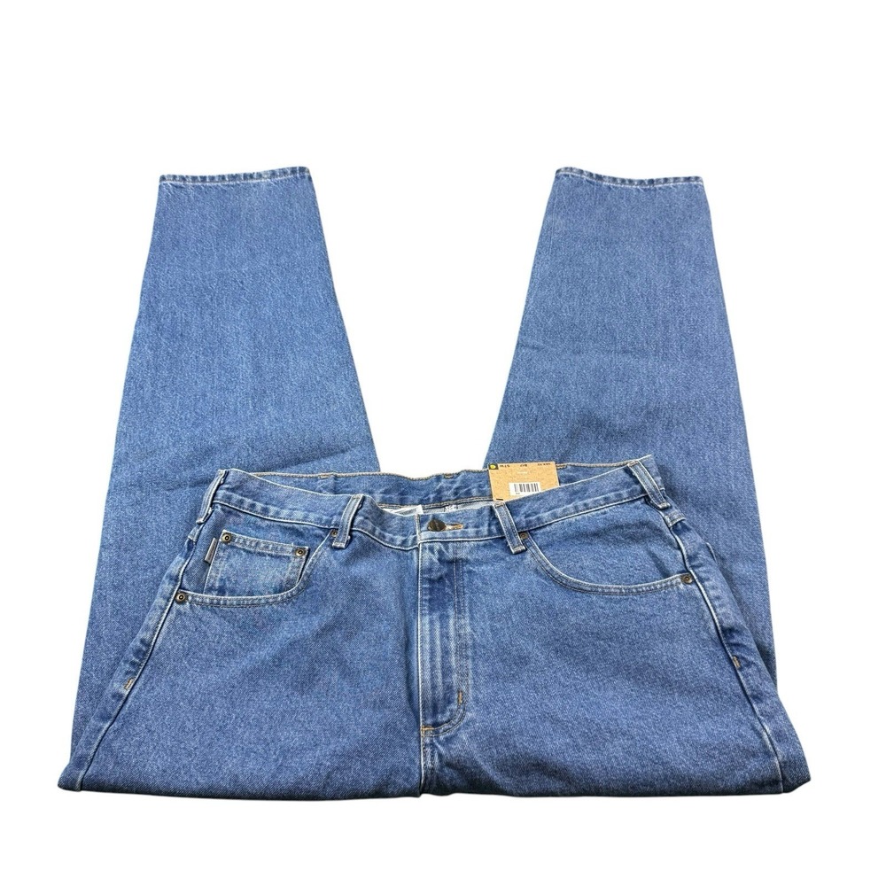 Carhartt Blue Denim Relaxed Fit Men's Jeans Size 38x32 NWT